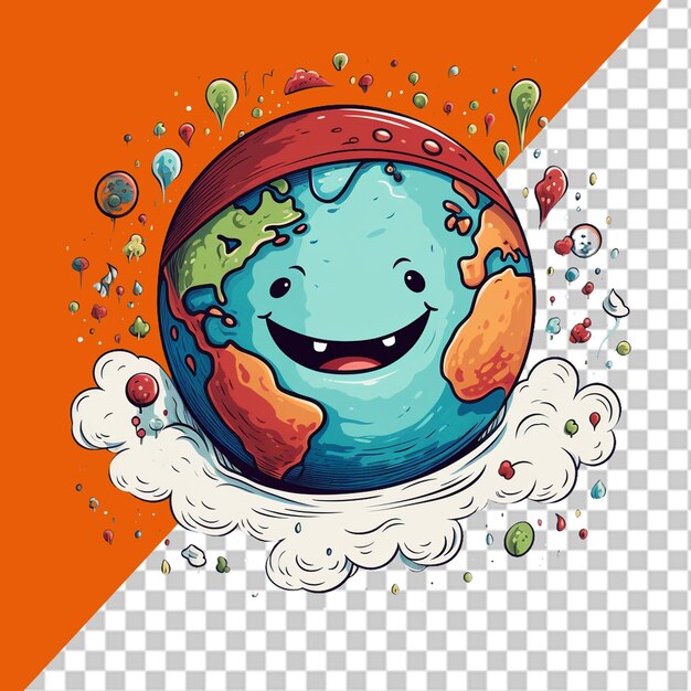 PSD illustrazione del pianeta terra png