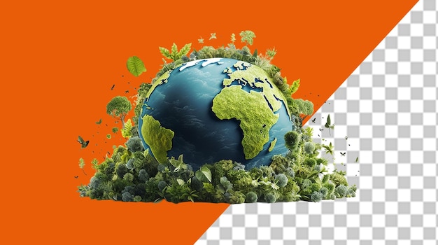 PSD planet earth png illustration