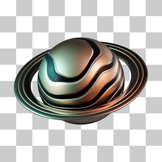 Planet saturn 3d icon