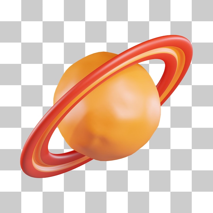 PSD planet saturn space 3d icon