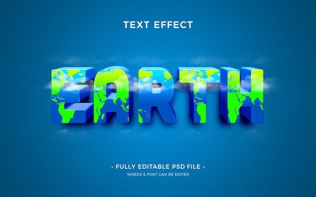 PSD planet text effect