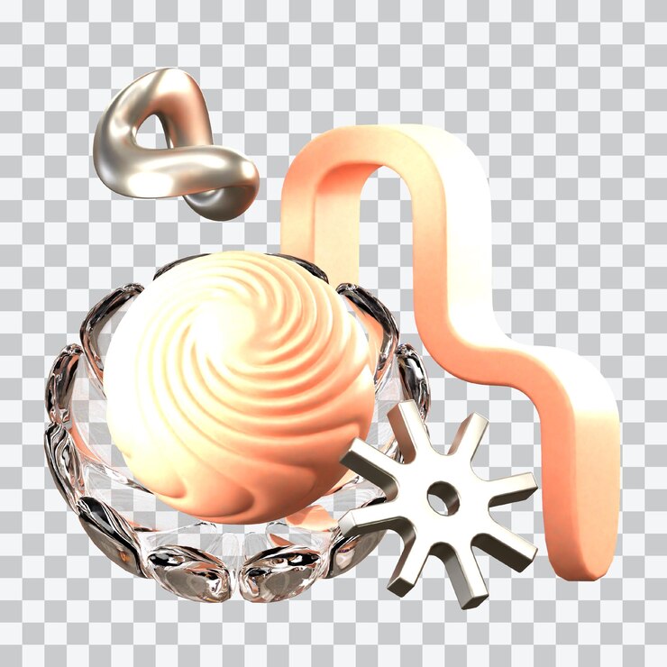 PSD planetary bowl 3d illustration