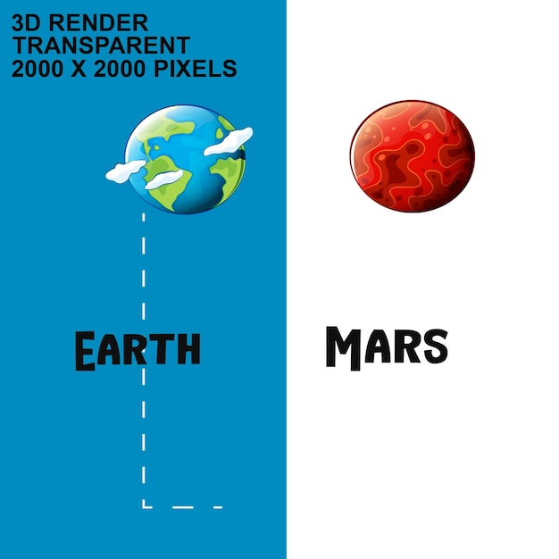 PSD planeta del sistema solare infografica template