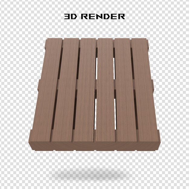 투명 배경에 널빤지 3d