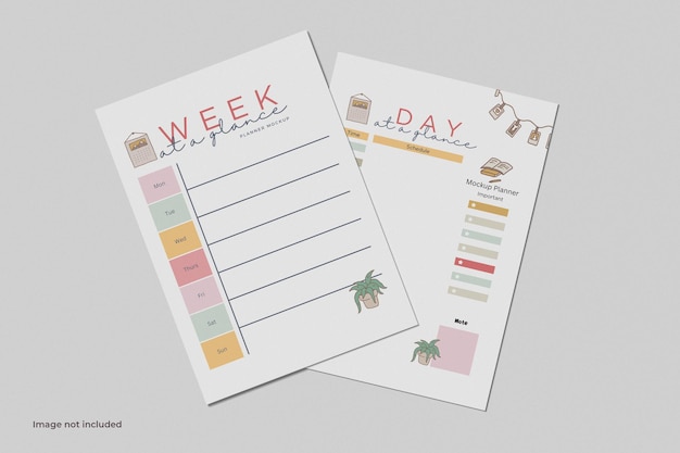 planner mockup