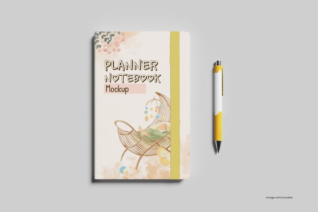 Planner notebook mockup