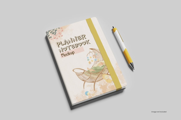 Planner notebook mockup