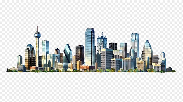 Plano city skyline | Premium AI-generated PSD