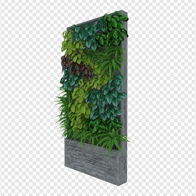 PSD plant 3d rendering psd premium