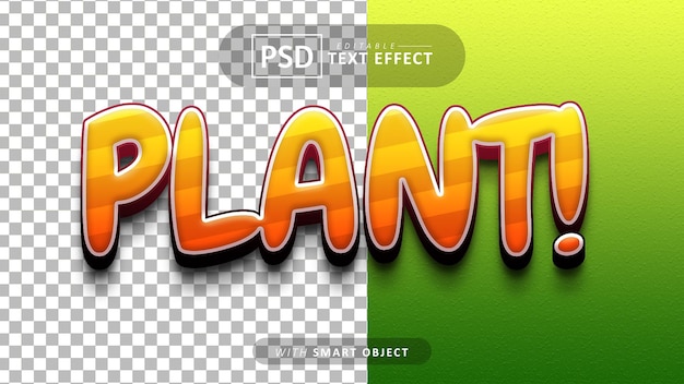 Plant 3d-teksteffect bewerkbaar