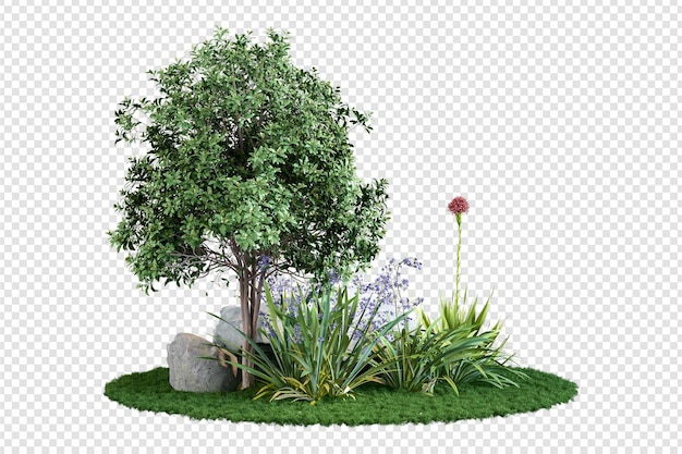 PSD さまざまな形の植物や草