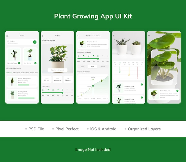 Plant growing app ui kit