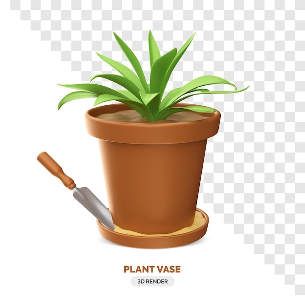 PSD plant in een pot met zand