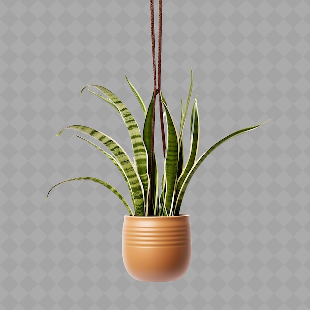 PSD a plant in a pot with a background of a plant