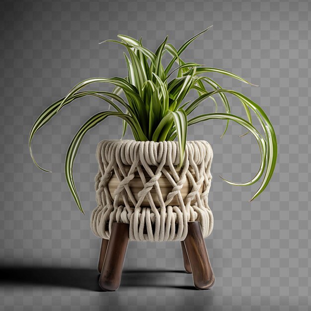 PSD a plant pot with a plant in it that is on a table