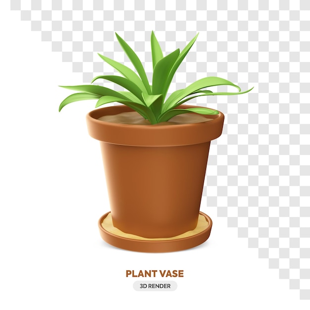 PSD plant in a pot with sand
