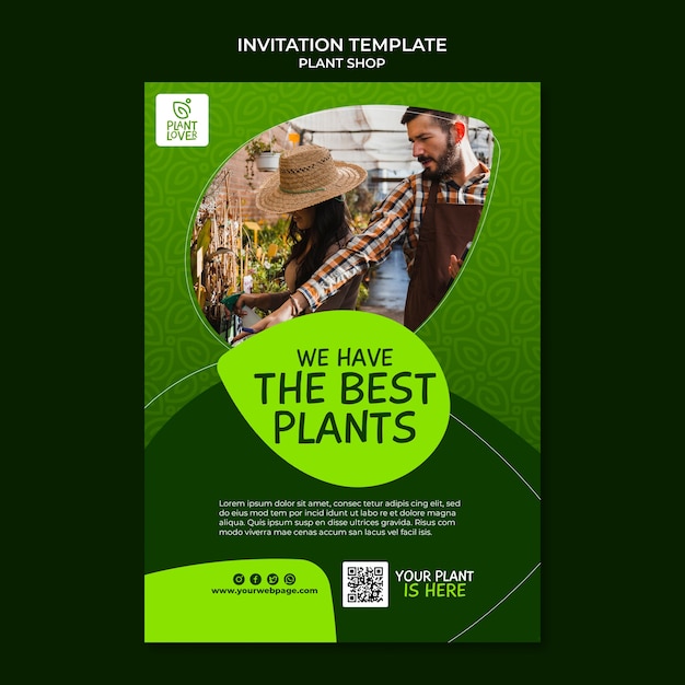 Plant shop template design