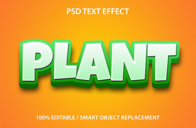 Plant teksteffect