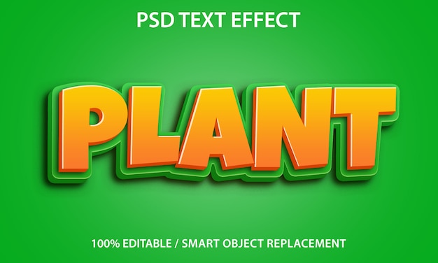 Plant text effect