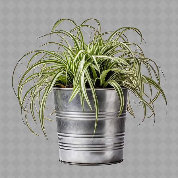 PSD a plant that is in a metal pot