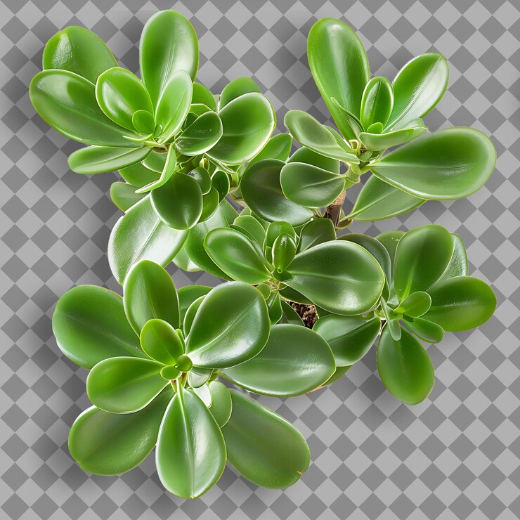 PSD 綠葉和灰色背景的白色植物