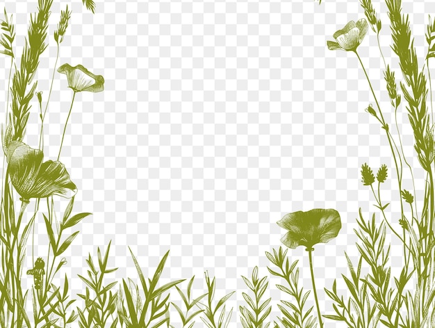 PSD plants on a transparent background