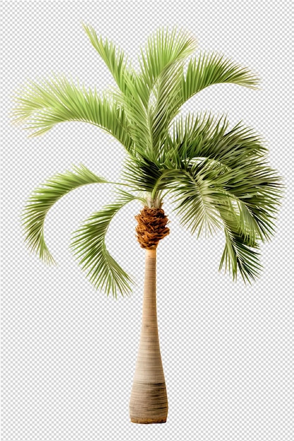 PSD plants of tropical forest realistic set of coconut palm trees