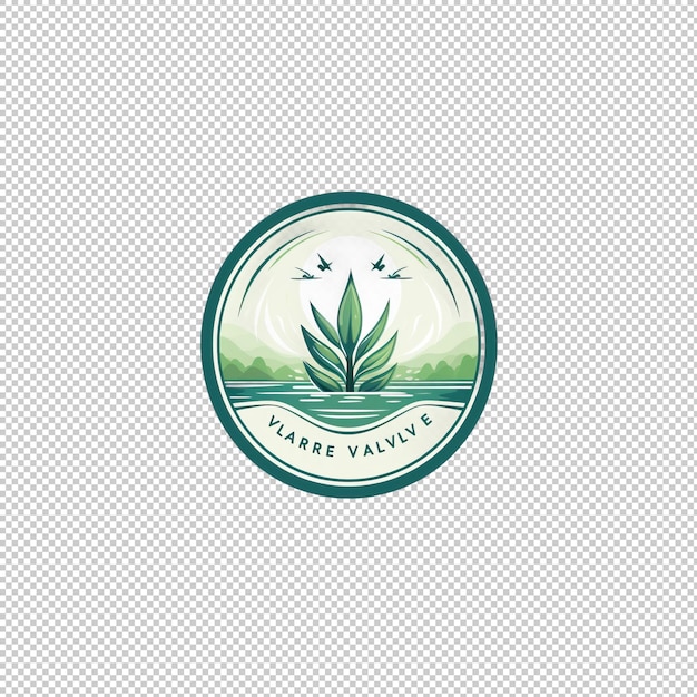 PSD płaskie logo aloe vera juice izolowane tło