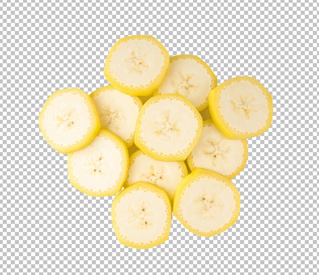 Plasterek banana wyizolowany na warstwie alfa
