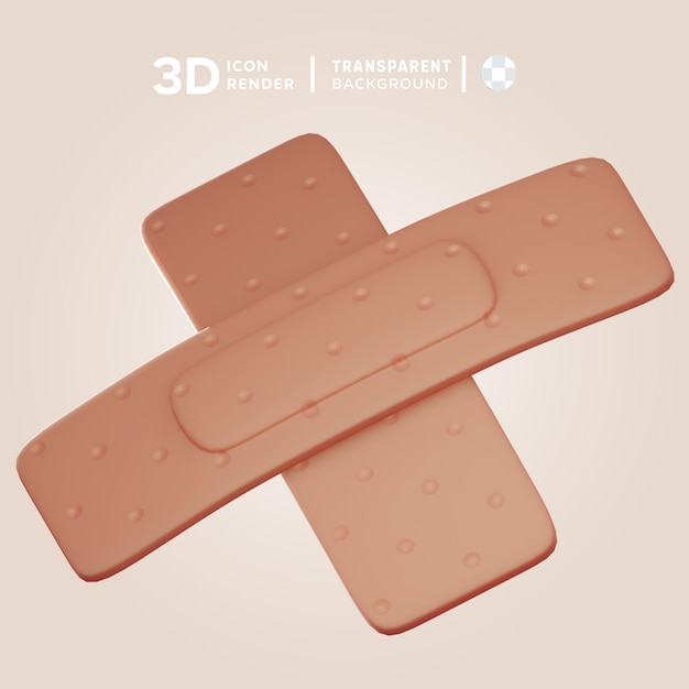 PSD plasters 3d illustration rendering 3d icon colored isolated