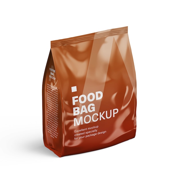 PSD plastic bag package mockup for your design