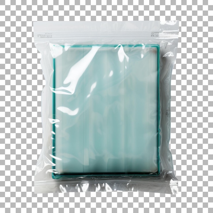 PSD 透明な背景のプラスチック袋の包装