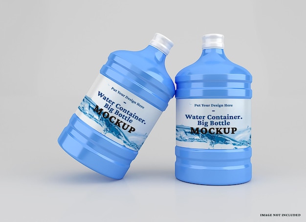 Plastic big water container mockup