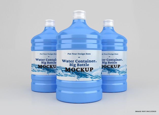 Plastic big water container mockup