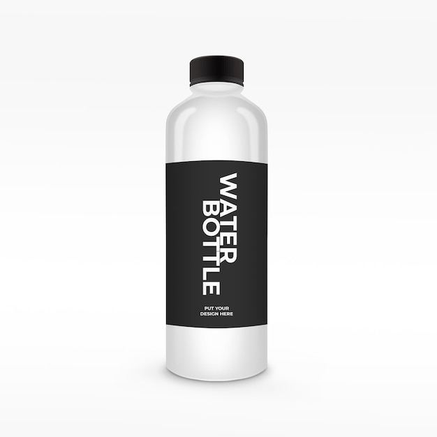 Plastic bottle mockup psd