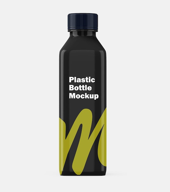 Plastic bottle mockup