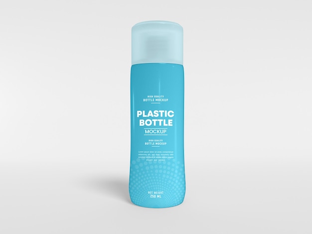 Plastic bottle mockup