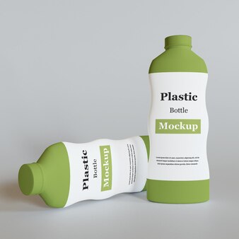 Modello di bottiglia di plastica
