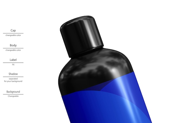 PSD plastic bottle mockup