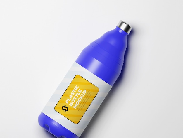 PSD plastic bottle mockup