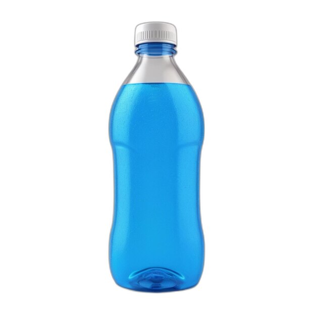 Plastic bottle psd on a white background