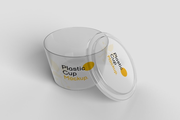 Plastic Bowl Cup Mockup