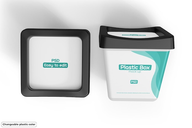 PSD plastic box mockup