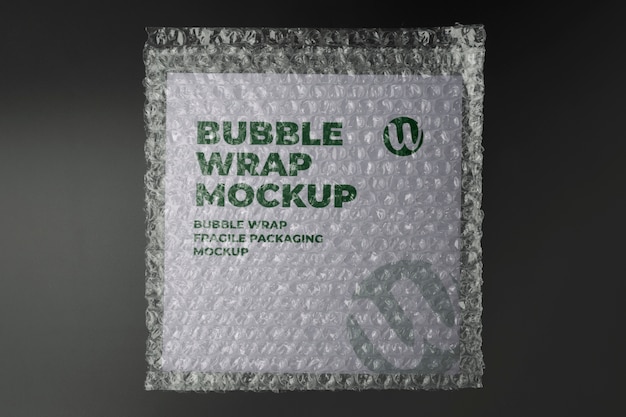 Plastic bubble wrap for packaging