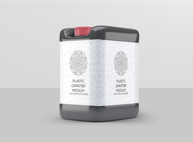 PSD plastic canister mockup