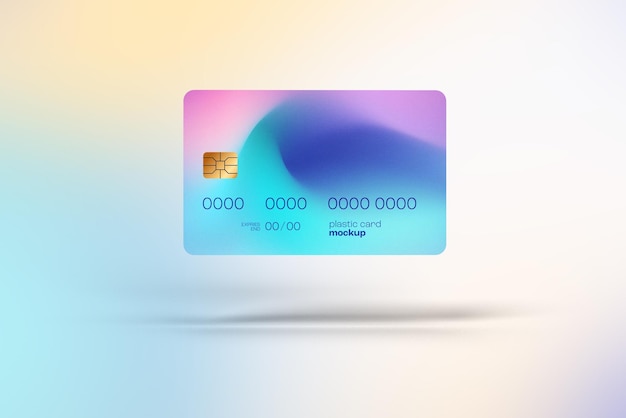 PSD plastic card mockup - credit card