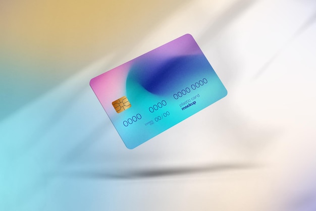 PSD plastic card mockup - credit card