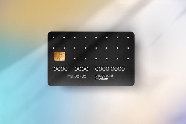 PSD plastic card mockup - credit card