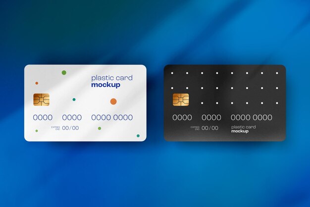 PSD plastic card mockup - credit card