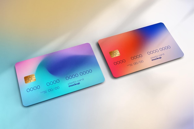 Plastic card mockup - credit card